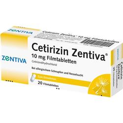 CETIRIZINZENTIVA 10MG FTA