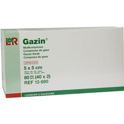 GAZIN KOM 5X5CM STERIL 12F