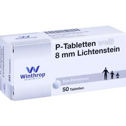 P TABLETTEN WEISS 8MM LICH