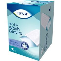 TENA WASH GLOVE W PLAS LIN