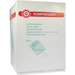 MULLKOMPRESSEN 10X10CM 8F