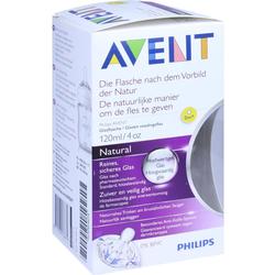 AVENT 120ML FLA GLA NATURN