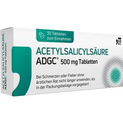 ACETYLSALICYL ADGC 500MG